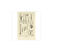 Antique Medical Print 'Pl. XXIII' by D. Diderot, circa 1760