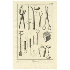 Antique Medical Print 'Pl. XXIII' by D. Diderot, circa 1760