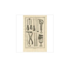 Antique Medical Print 'Pl. XXVI' by D. Diderot, circa 1760