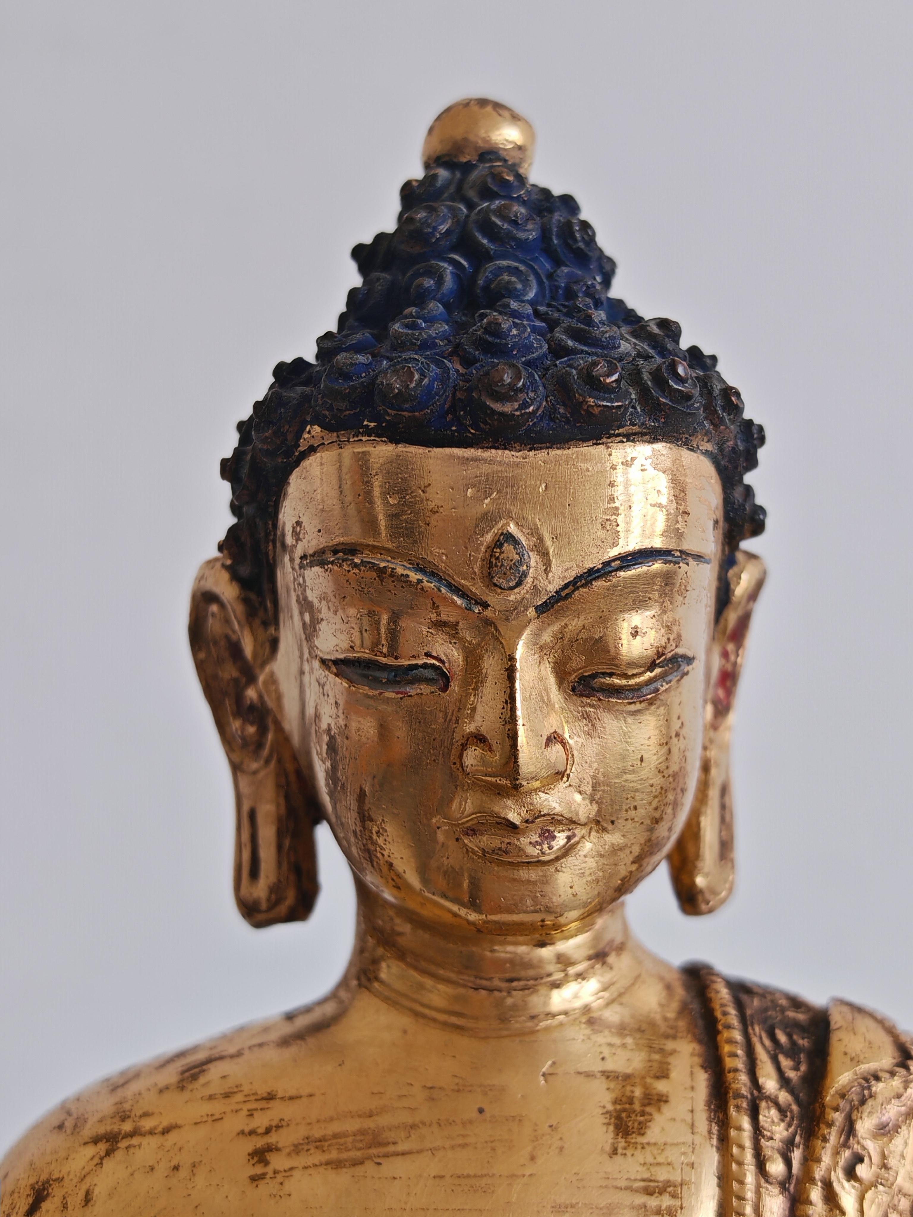 Bouddahin médicinal ancien en bronze doré, Chine, 19e siècle en vente 2