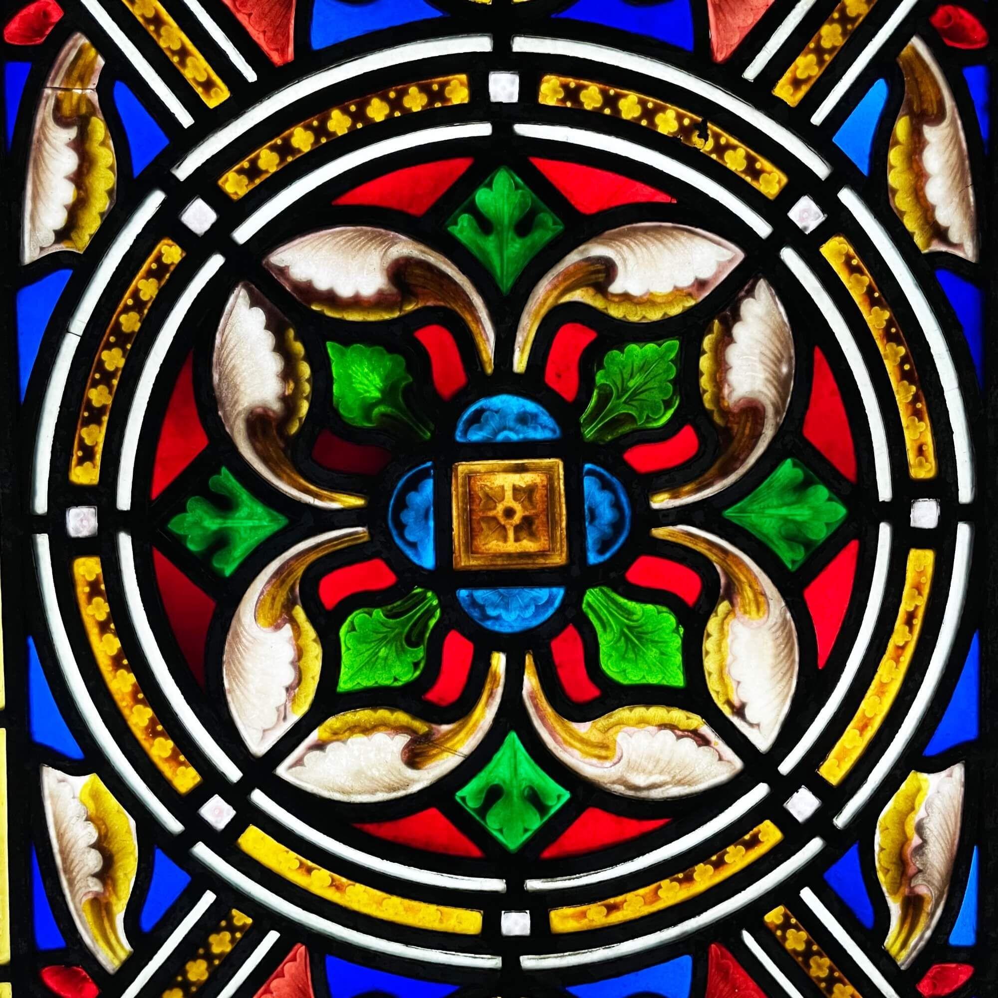 Verre Antique vitrail médiéval