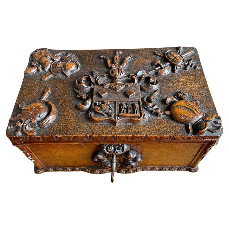 Coffret à Bijoux Ancien En Métal Style Médiéval - Occasion Bon état