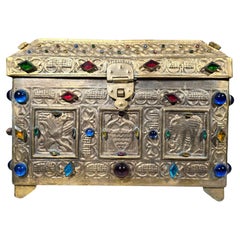 Antique Medieval Style Chest Circa 1900