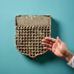 Antique Medieval Style Weathered Terracotta Shield