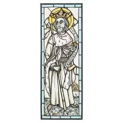 Antique Medieval Style Window Depicting Edward the Confessor