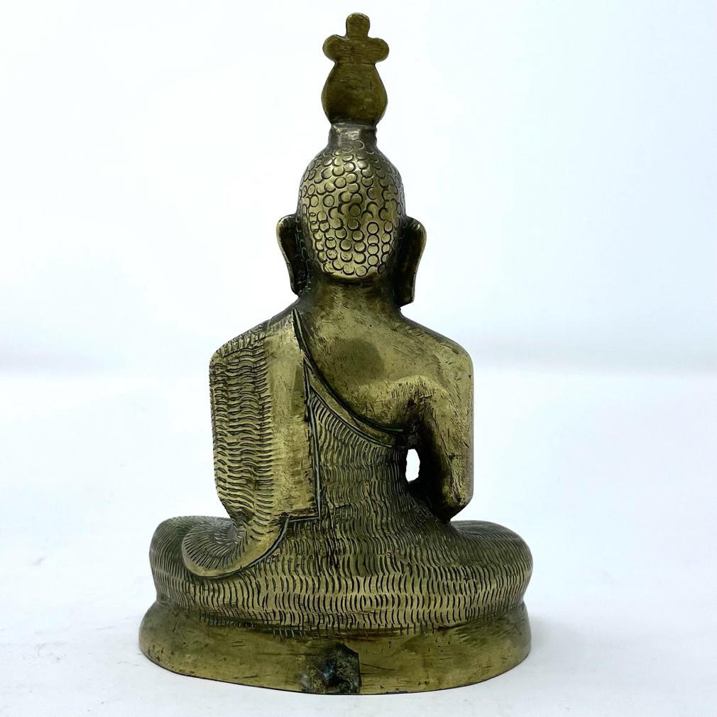 Cast Antique Meditation Buddha, Sri Lanka, early 20th century. For Sale