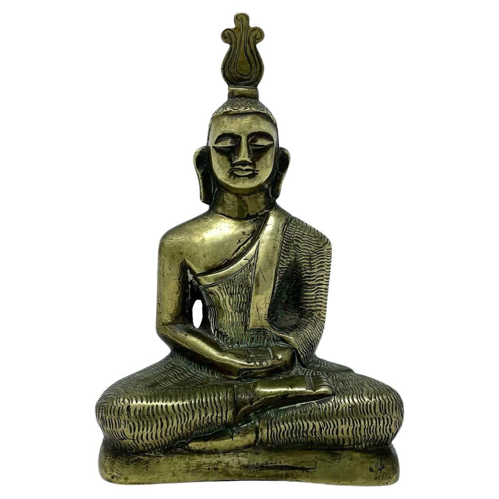 Antique Meditation Buddha, Sri Lanka, early 20th century. For Sale