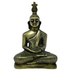 Vintage Meditation Buddha, Sri Lanka, early 20th century.