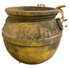 Antique Mediterranean Cast-Stone Jar
