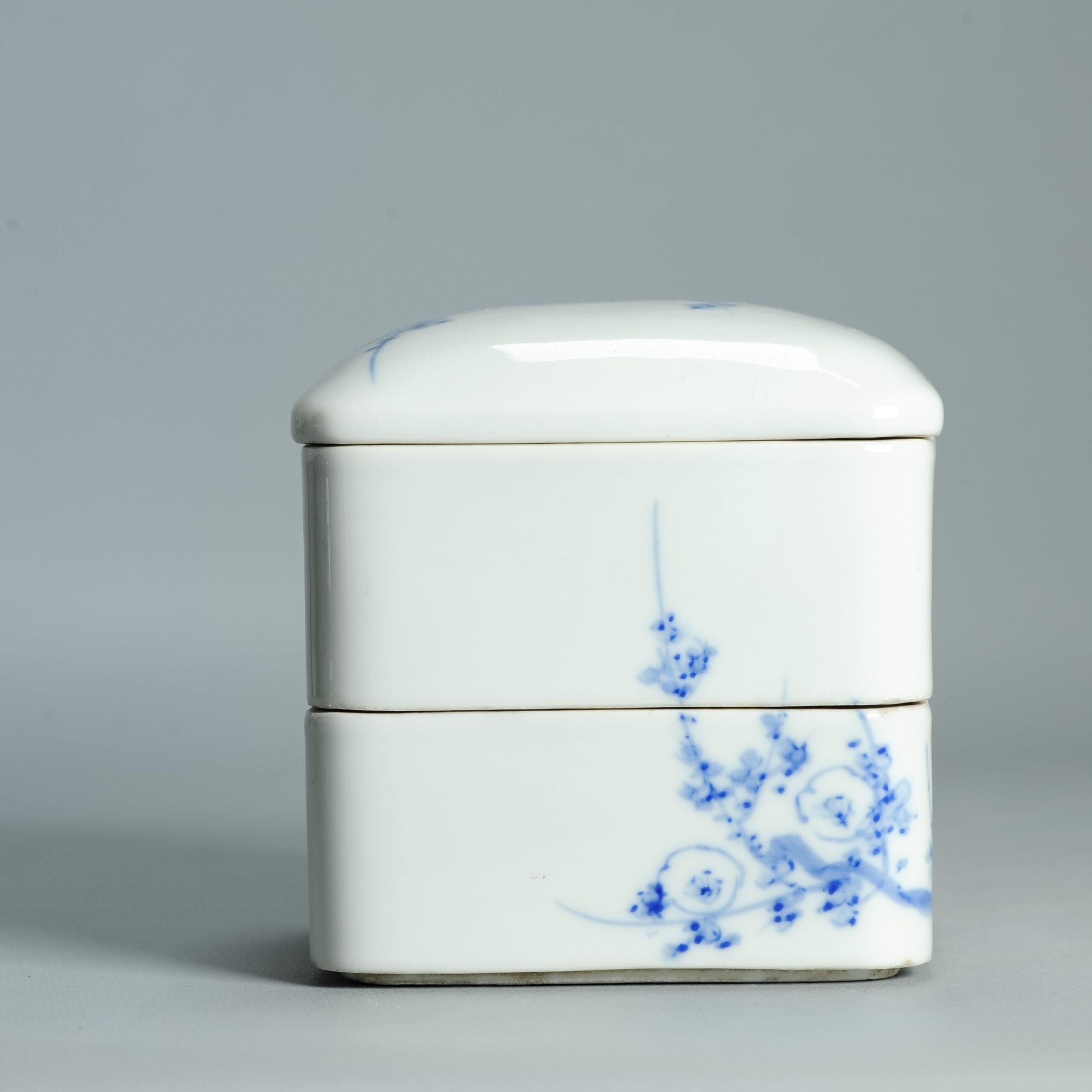 Antigua Caja de Ceremonia del Té Japonesa Jubako Ikegawa Meiji del siglo XIX Japón en venta 5