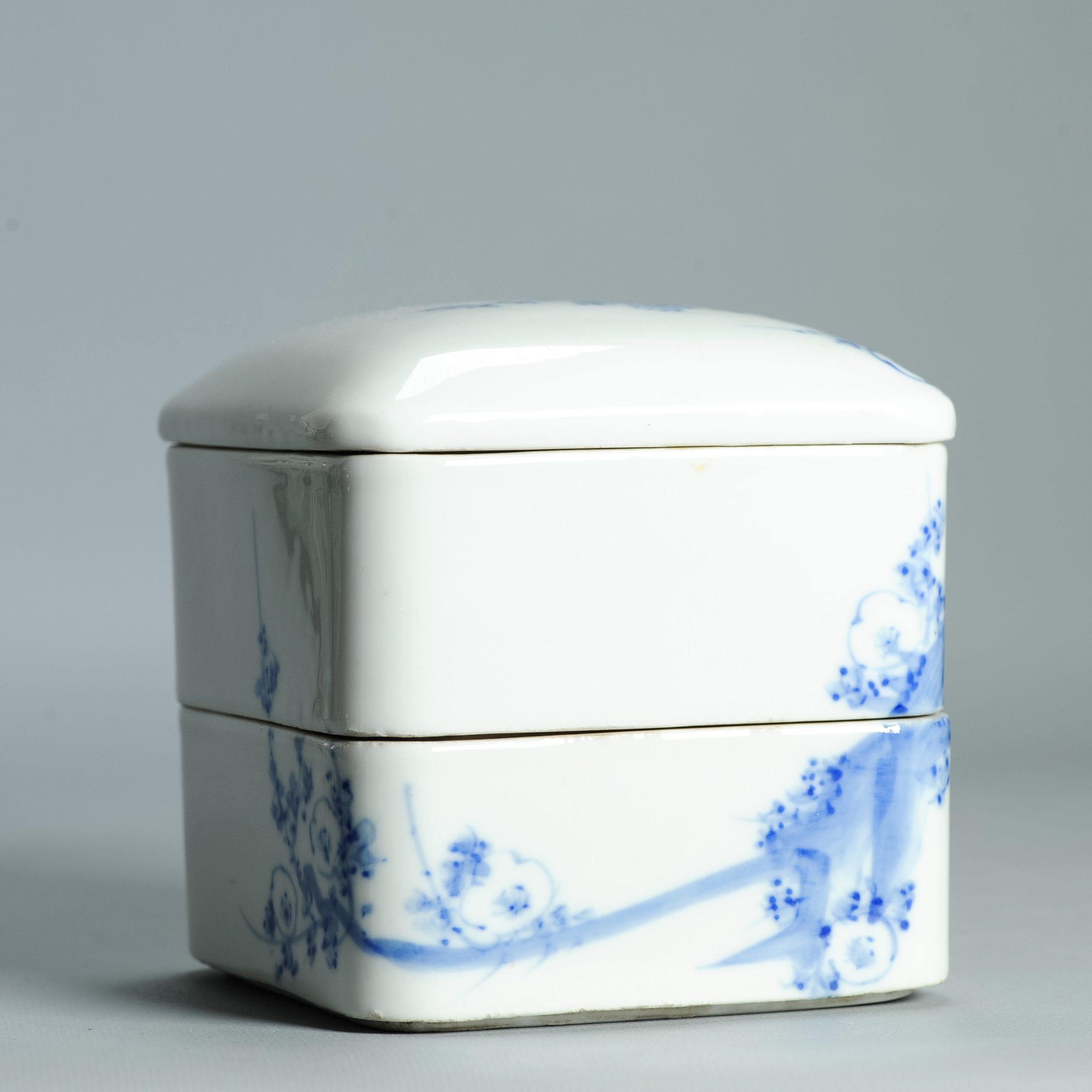 Antigua Caja de Ceremonia del Té Japonesa Jubako Ikegawa Meiji del siglo XIX Japón en venta 6