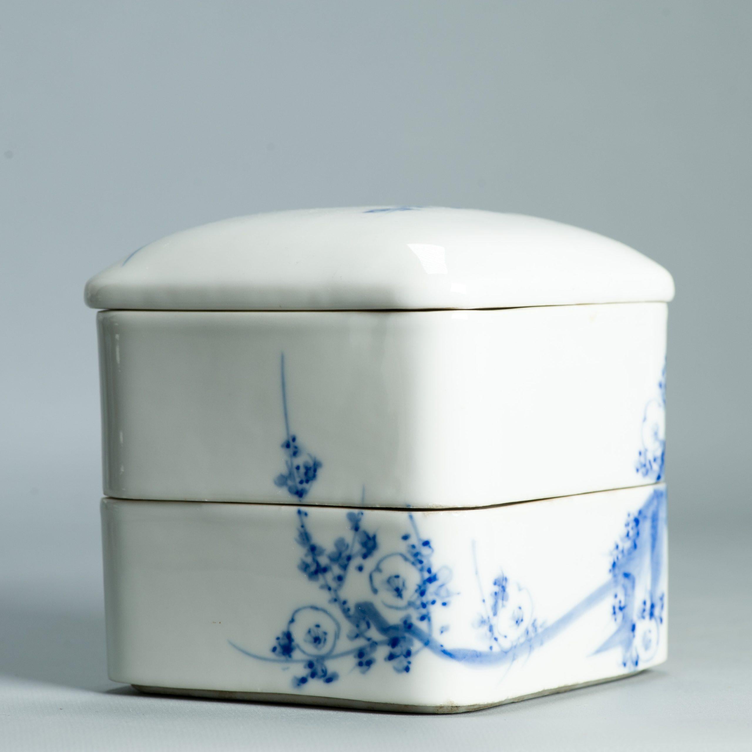 Antigua Caja de Ceremonia del Té Japonesa Jubako Ikegawa Meiji del siglo XIX Japón en venta 8