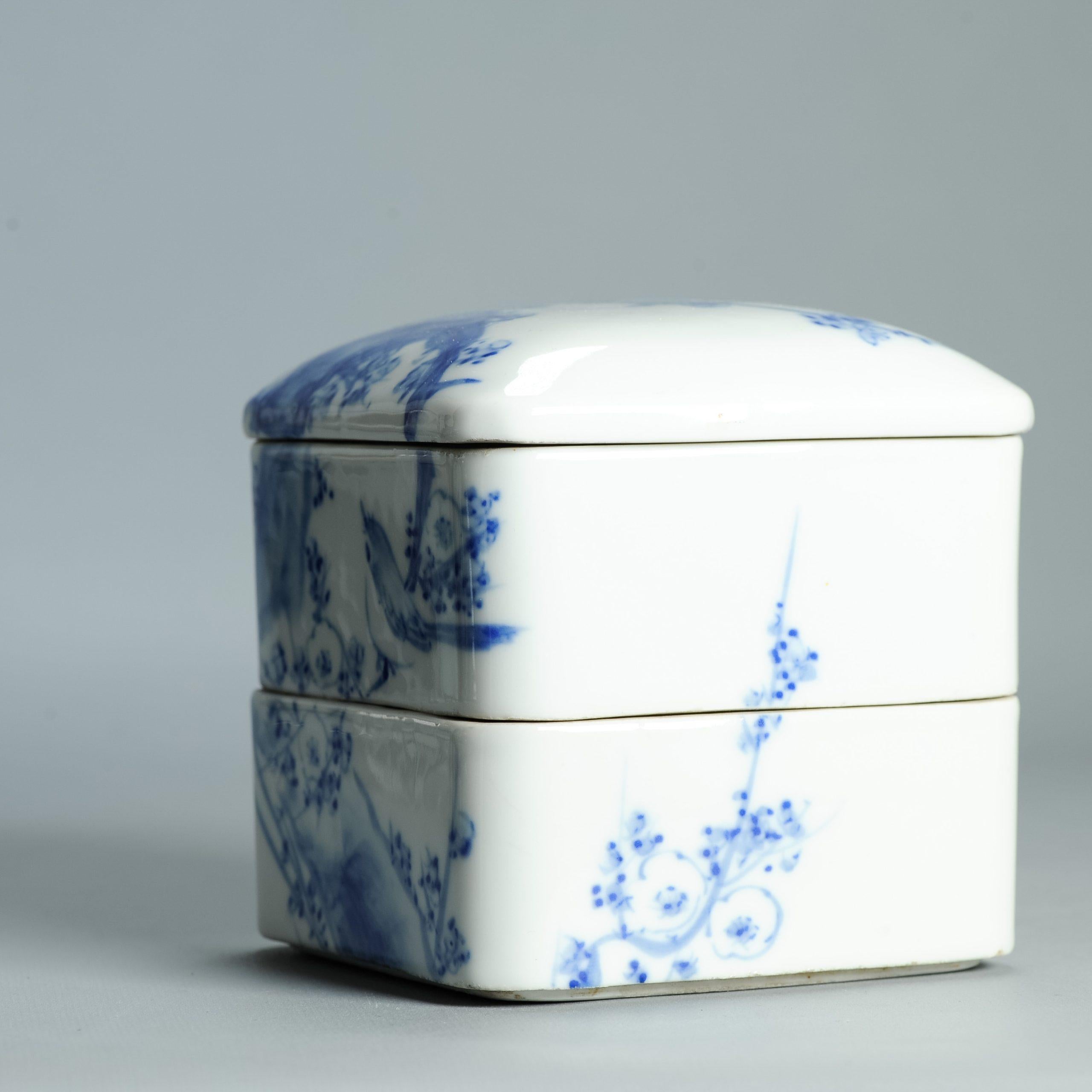 Antigua Caja de Ceremonia del Té Japonesa Jubako Ikegawa Meiji del siglo XIX Japón Japonés en venta