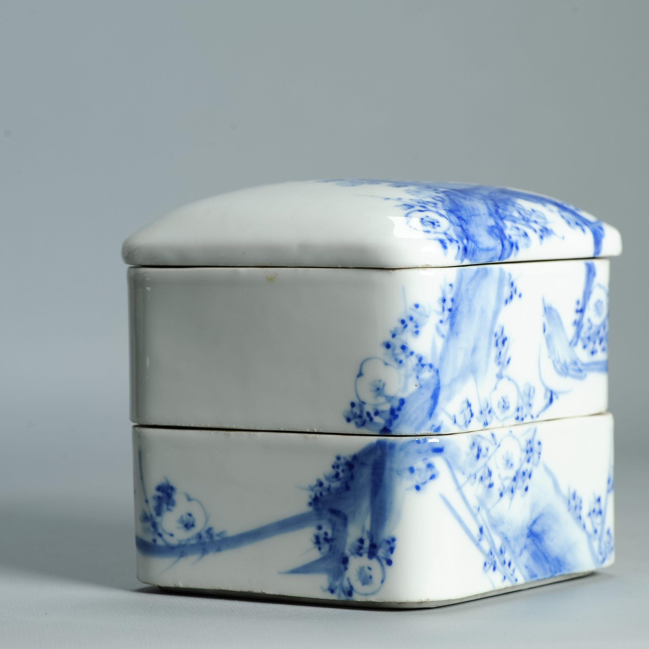 Antigua Caja de Ceremonia del Té Japonesa Jubako Ikegawa Meiji del siglo XIX Japón en venta 2