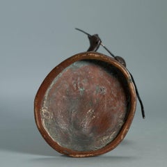 Antique Meiji 19th c Okimono Bronze Japanese Statue on Bronze base