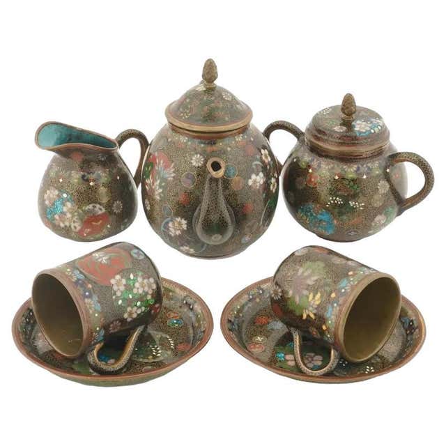 1980s Postmodern Carnival Tea Set by Fujimori for Kato Kogei For Sale ...