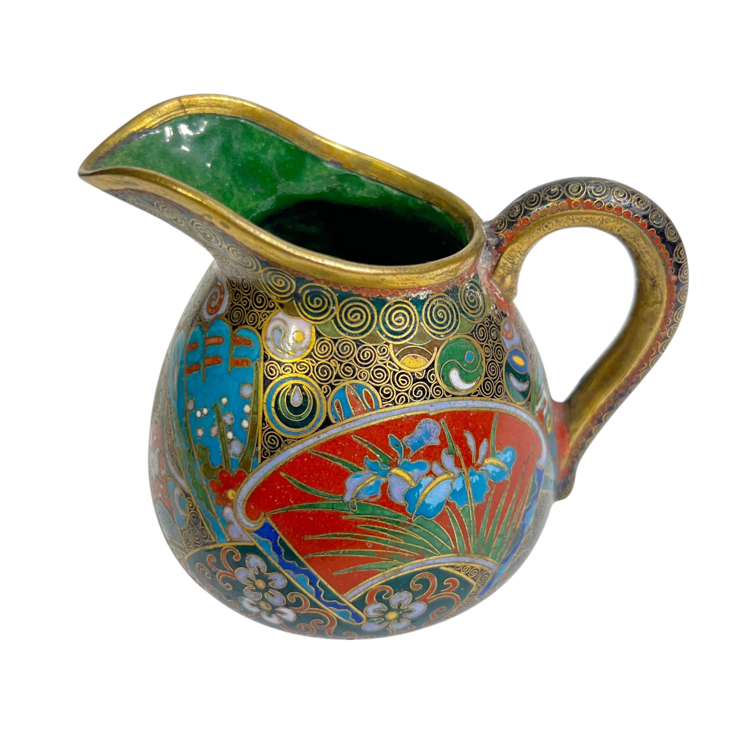 Antique Meiji Japanese Cloisonne Tea Service In condizioni buone in vendita a New York, NY