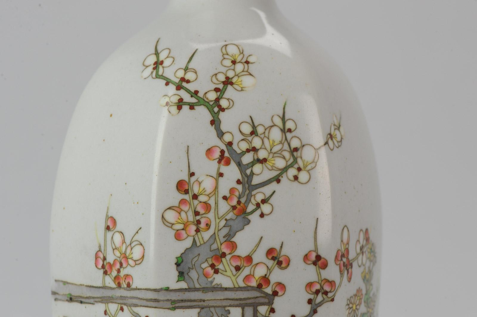 Antique Meiji Japanese Enamel on Metal Vase  For Sale 4