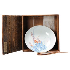 Antique Meiji Period 19thC Japanese Arita Nabeshima Wisteria Dish/Bowl Japan