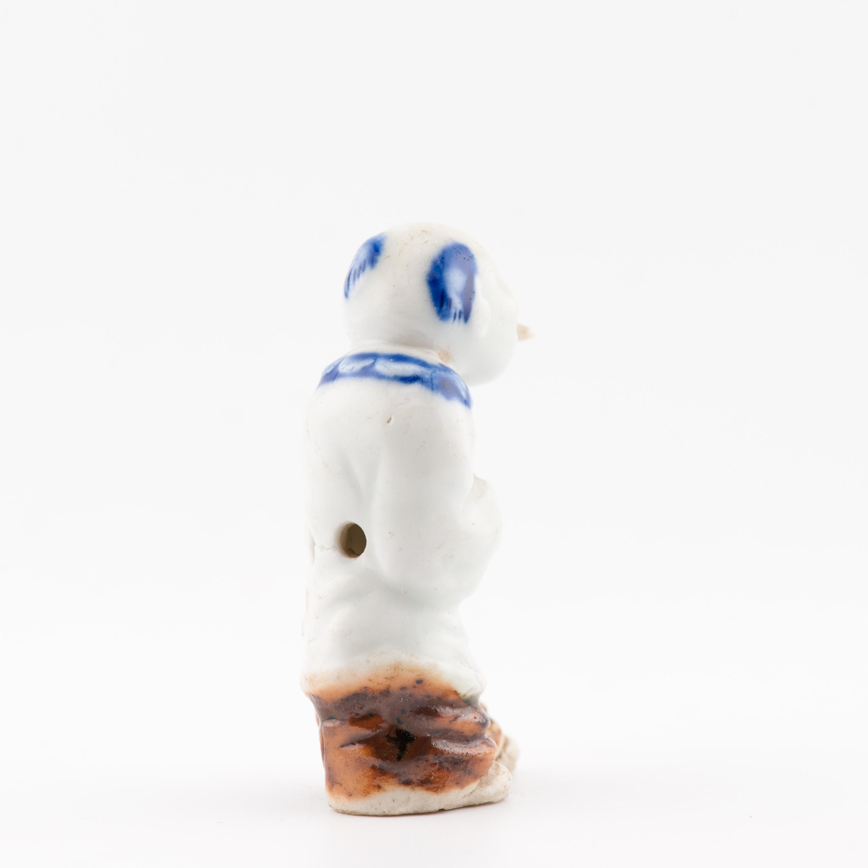 Edo Ancien singe dansant japonais Hirado Netsuke Sanbosa de la période Meiji du 19e siècle en vente