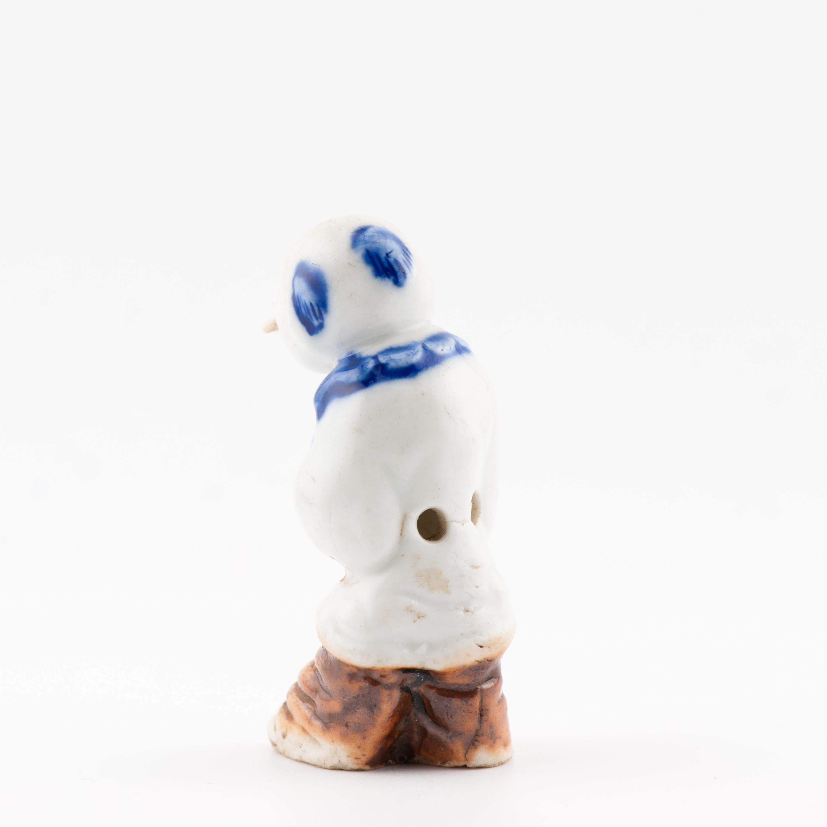 XVIIIe siècle et antérieur Ancien singe dansant japonais Hirado Netsuke Sanbosa de la période Meiji du 19e siècle en vente