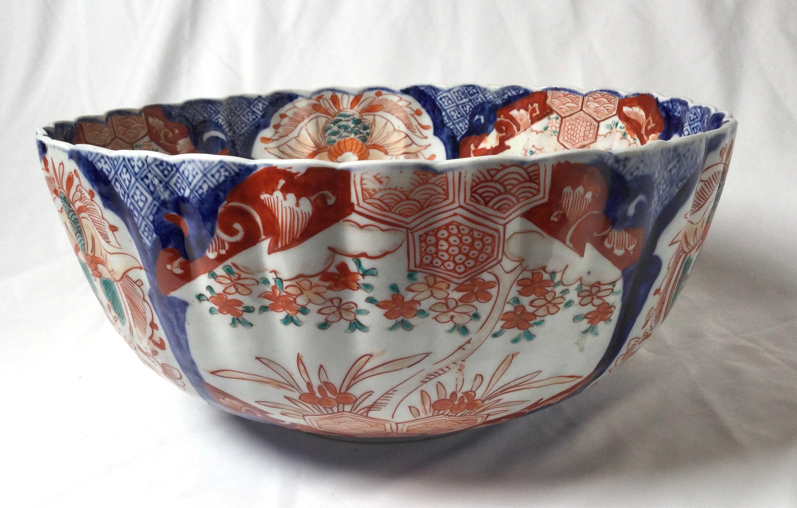 Antique Meiji Period Imari Porcelain Bowl 2