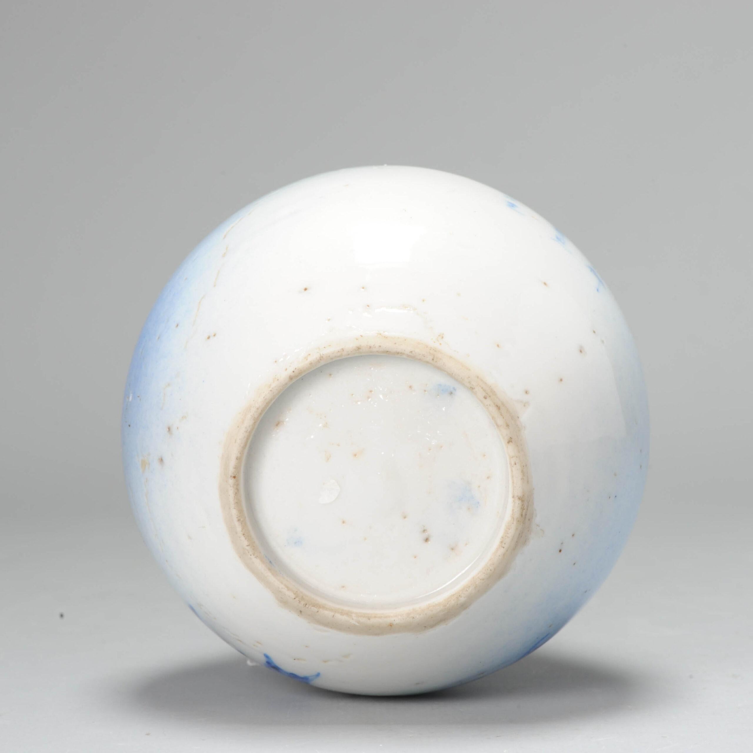 Antico vaso a doppia zucca giapponese del periodo Meiji, blu e bianco, XIX secolo In condizioni buone in vendita a Amsterdam, Noord Holland