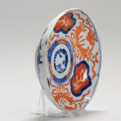 Antique Meiji Period Japanese Imari Plate with Flowers, Late 19th Century