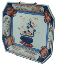 Antique Meiji Period Japanese Imari Porcelain Rectangular Trinket Jewelry Dish