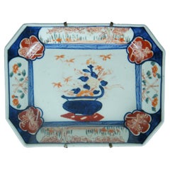 Antique Meiji Period Japanese Imari Porcelain Rectangular Trinket Jewelry Dish