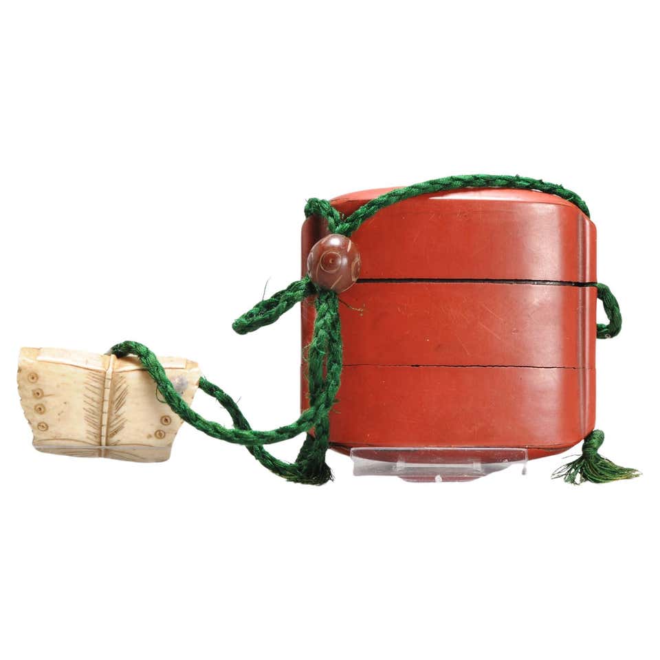 Set of 3 Japanese Inro Pill Boxes For Sale at 1stDibs | inro box ...