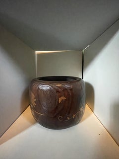 Antique Meiji Period Japanese Wood Planter