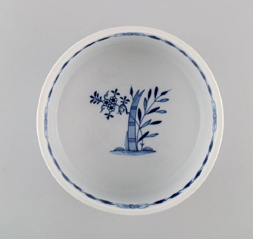 German Antique Meissen Blue Onion Bowl in Hand-Painted Porcelain, Approx. 1900