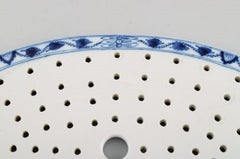 Antique Meissen "Blue Onion" Fish Drainer in Hand Painted Porcelain