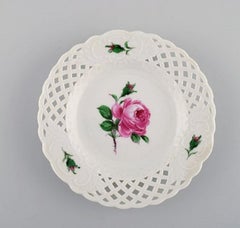 Antique Meissen Coffee Service in Hand Painted Porcelain for Four People