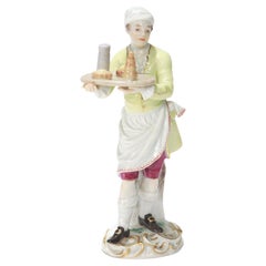 Antique Meissen Cris de Paris Baker or Pastry Seller Porcelain Figurine No. 1