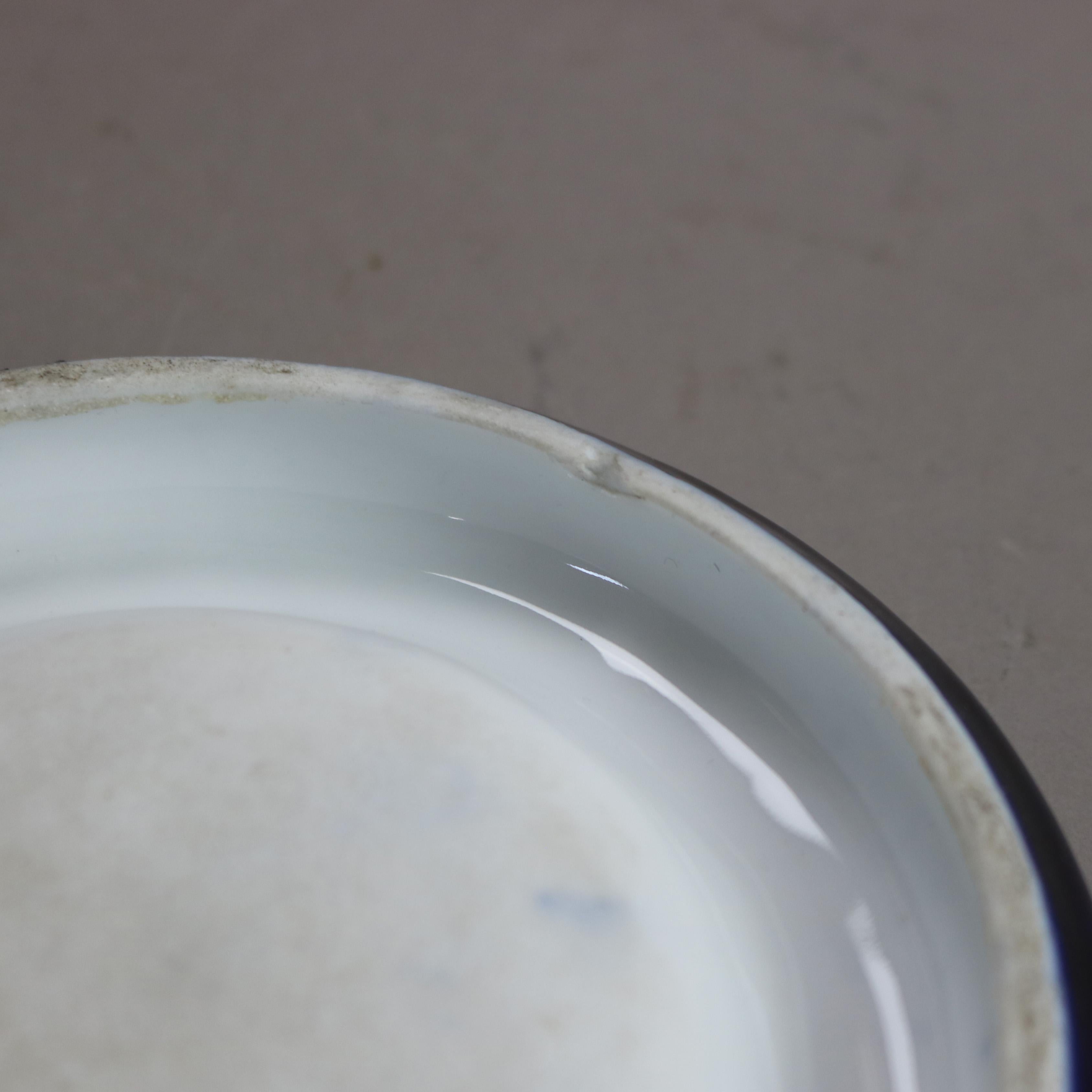 Cuenco antiguo de Meissen Porcelain pintado a mano y dorado con soporte figurado 5