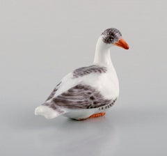 Antique Meissen Miniature Porcelain Figurine, Bird, Late 19th Century