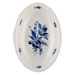 Antique Meissen Porcelain Bowl with Hand-Painted Flowers and Insects