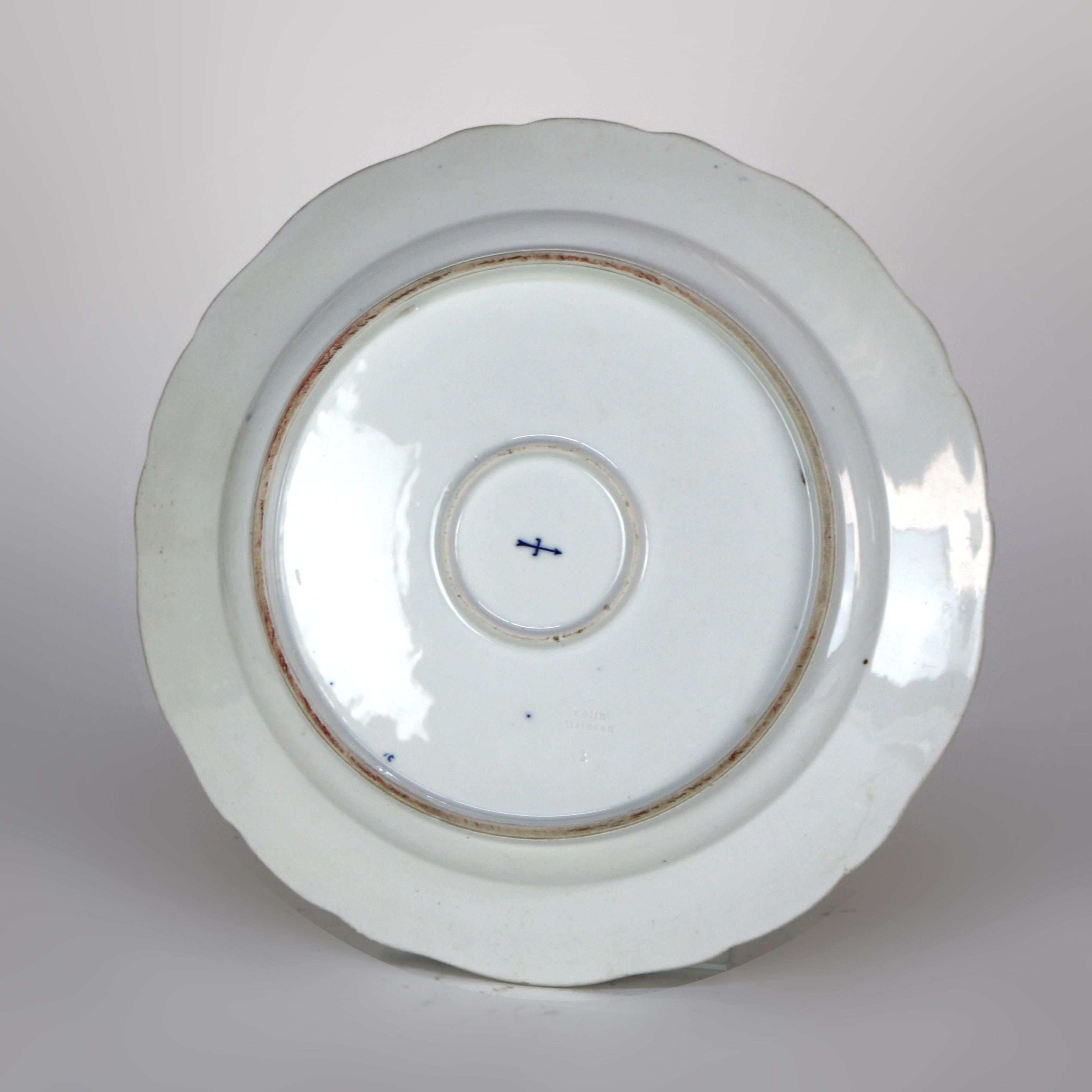 Antiquités Meissen Porcelain Charger with Onion Pattern C1900 en vente 2