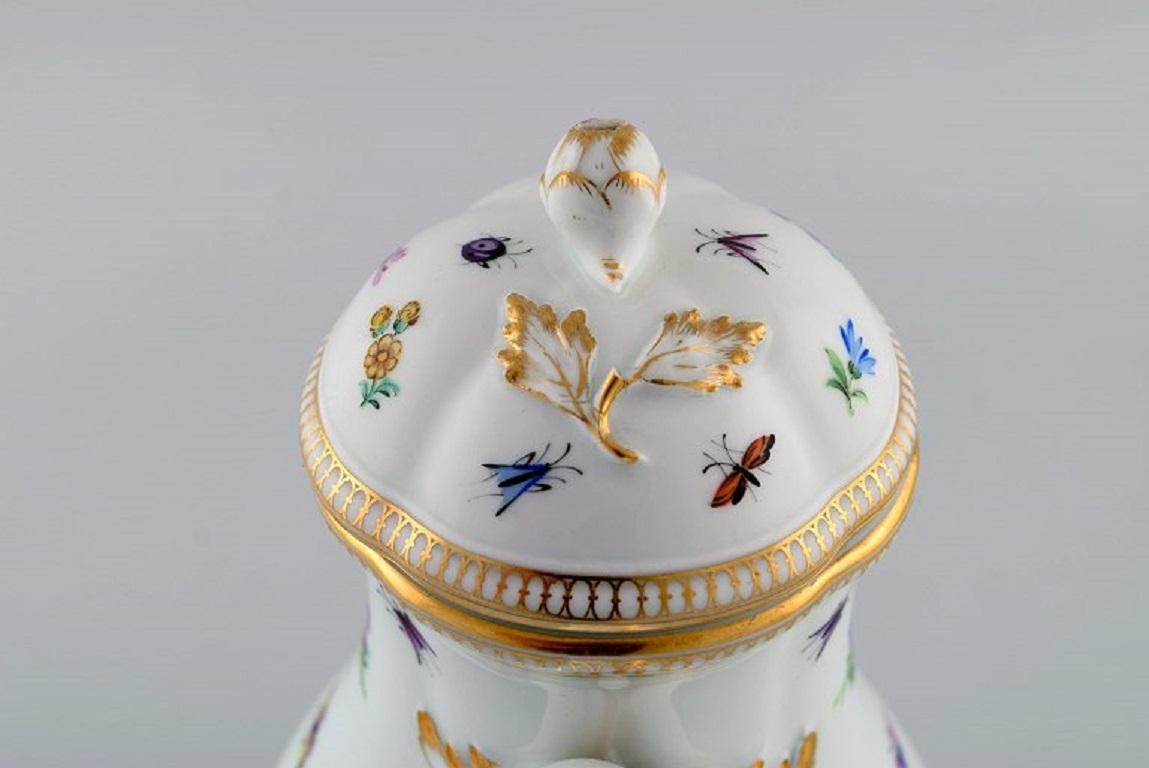 Antique Meissen Porcelain Chocolate Pot, Late 19th C In Good Condition In København, Copenhagen