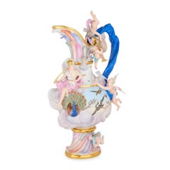 Antique Meissen Porcelain ‘Elements’ Ewer Emblematic of Air
