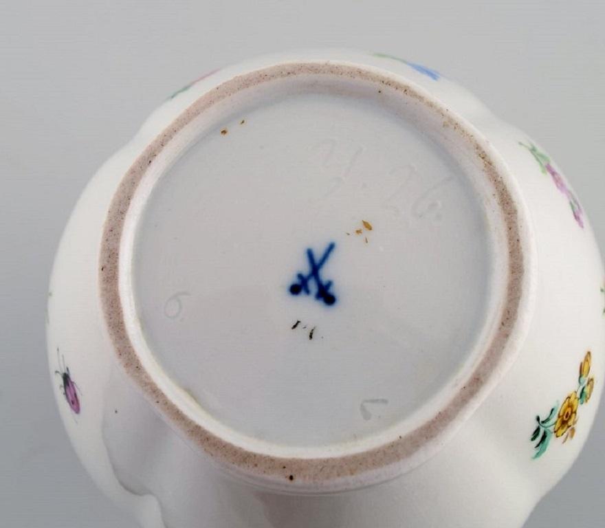 Antique Meissen Porcelain Jug with Hand-Painted Decoration, 19th C 1