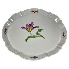 Antique Meissen Porcelain Neu Brandenstein Oval Serving Dish