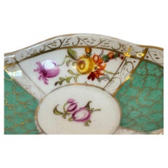 Antique Meissen Porcelain Quatrefoil Miniature Hand-Painted Dish 1920s