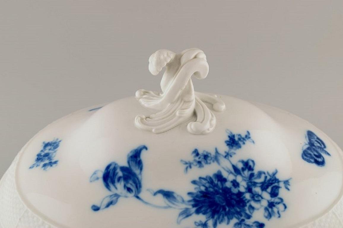 19th Century Antique Meissen Soup Tureen with Handles in Hand-Painted Porcelain