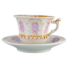 Antique Meissen-Style Chocolate Cup, Mid-19th C