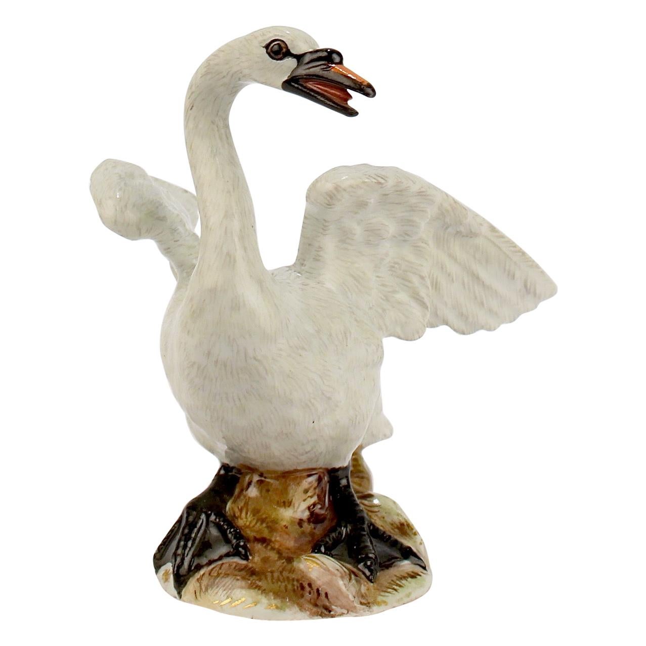 Antique Meissen Swan Figurine Model No. 2213