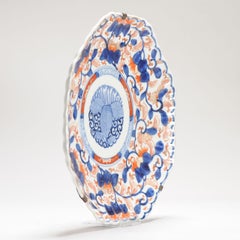 Antique Meji Period Imari Japanese Porcelain Plate Arita, Japan, 19th Century