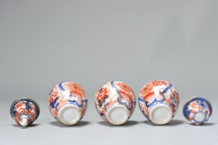Antique Meji Period Imari Japanese Porcelain Vases Arita, 19th Century